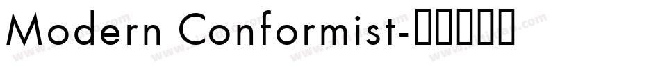 Modern Conformist字体转换
